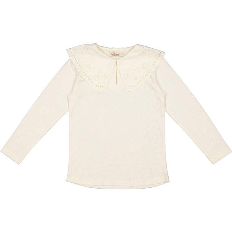 MarMar Copenhagen Gentle White Talla Collared Top