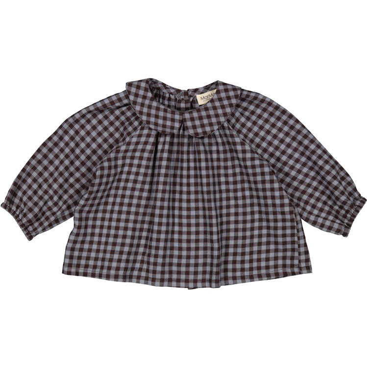 MarMar Copenhagen Espresso Check Tully Blouse