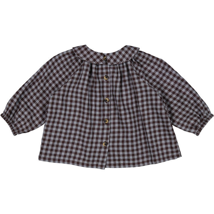MarMar Copenhagen Espresso Check Tully Blouse