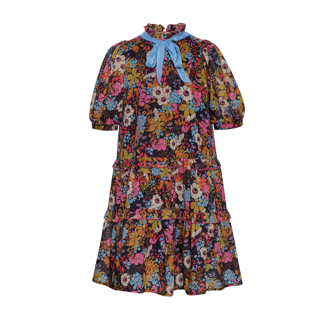 Paade Mode Multicolor Marchesi Chiffon Maxi Dress