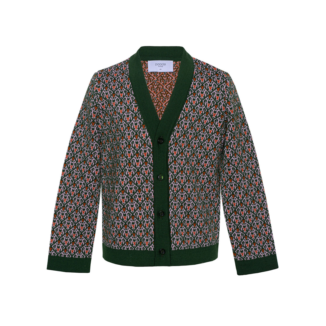 Paade Mode Green Cannoli Wool Cardigan