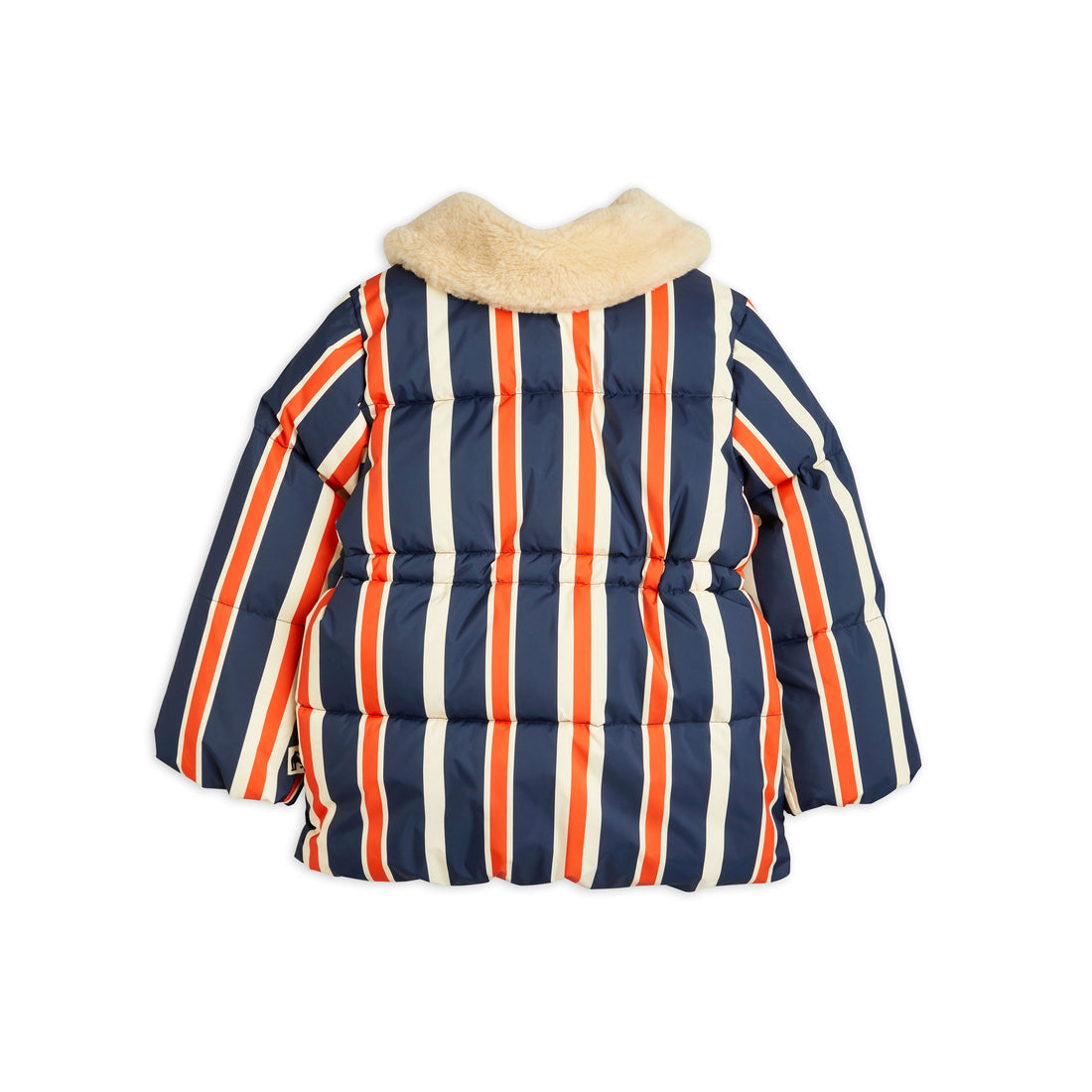 Mini Rodini Navy Panda Faux Fur Puffer Jacket