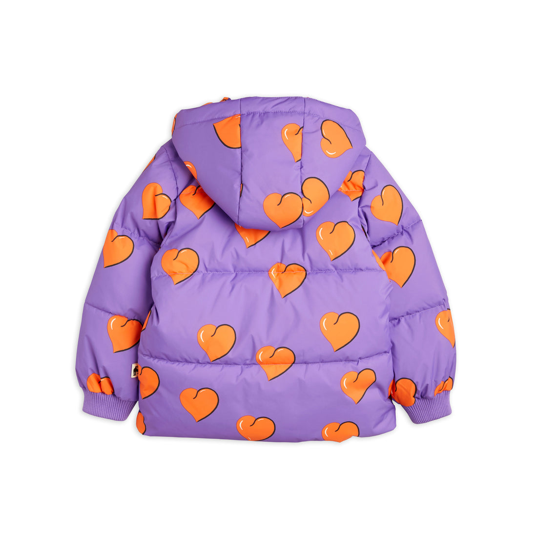 Mini Rodini Purple Hearts Puffer Jacket