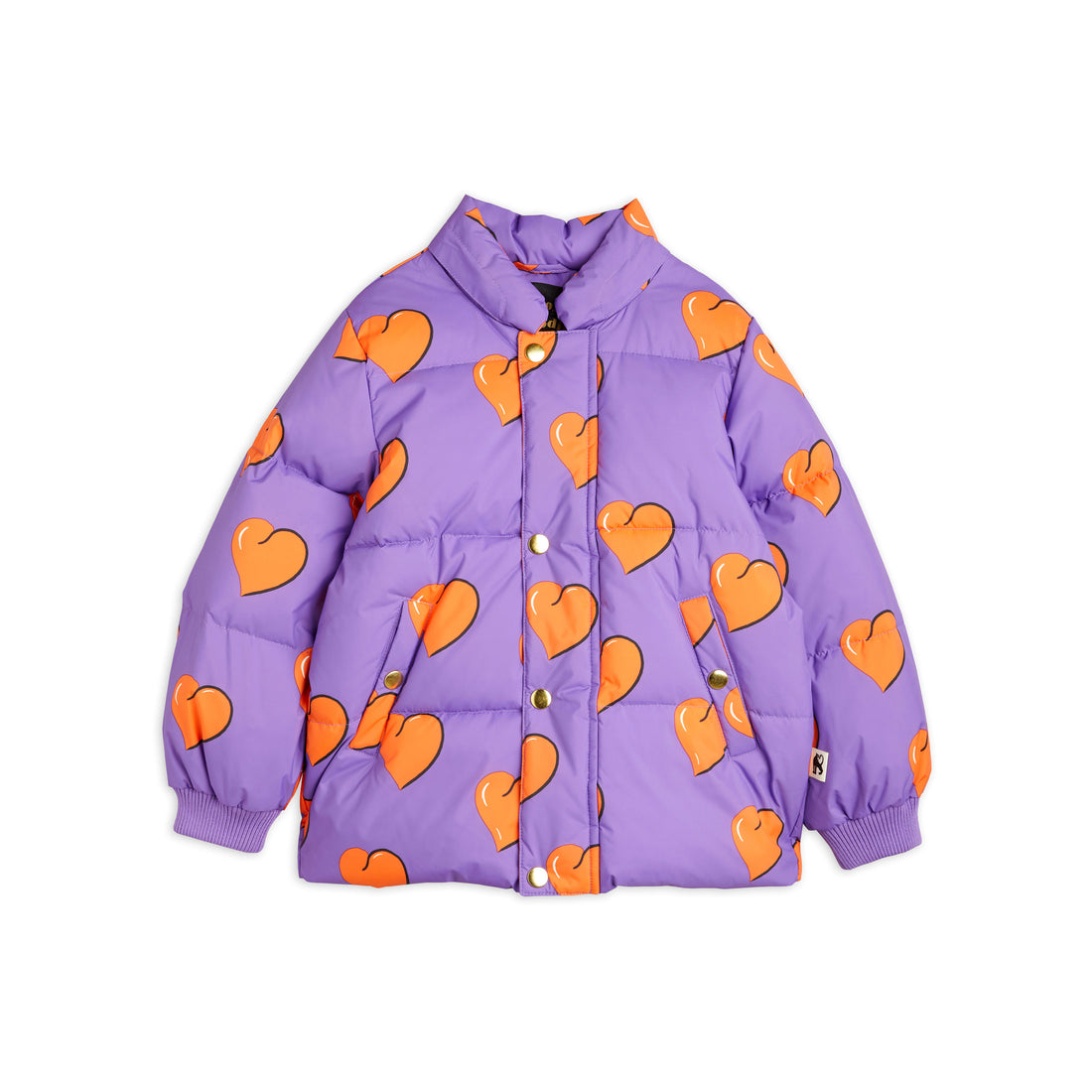 Mini Rodini Purple Hearts Puffer Jacket