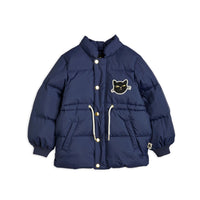 Mini Rodini Navy Cat Patch Puffer Jacket