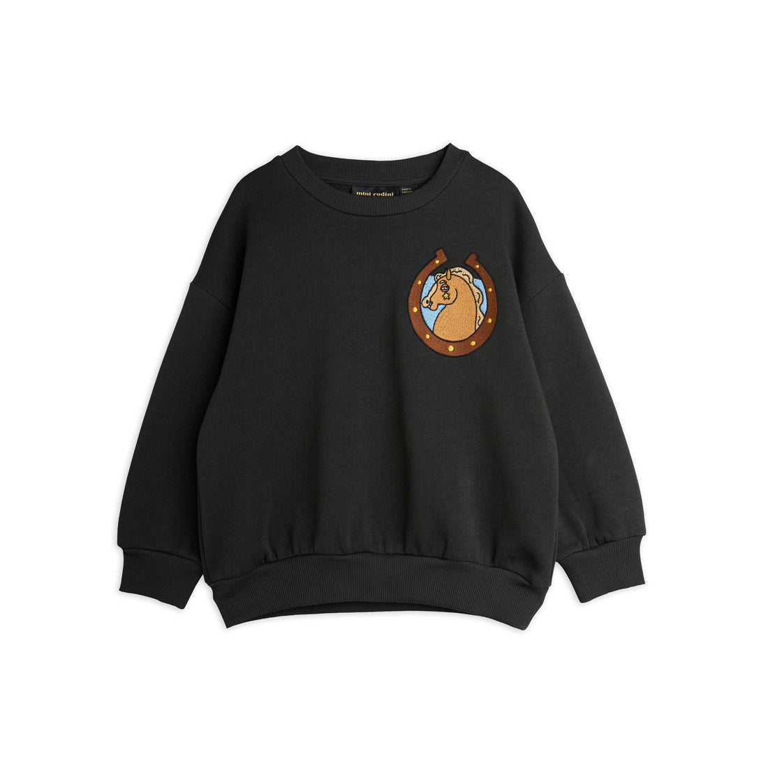 Mini Rodini Black Horses Emb Sweatshirt