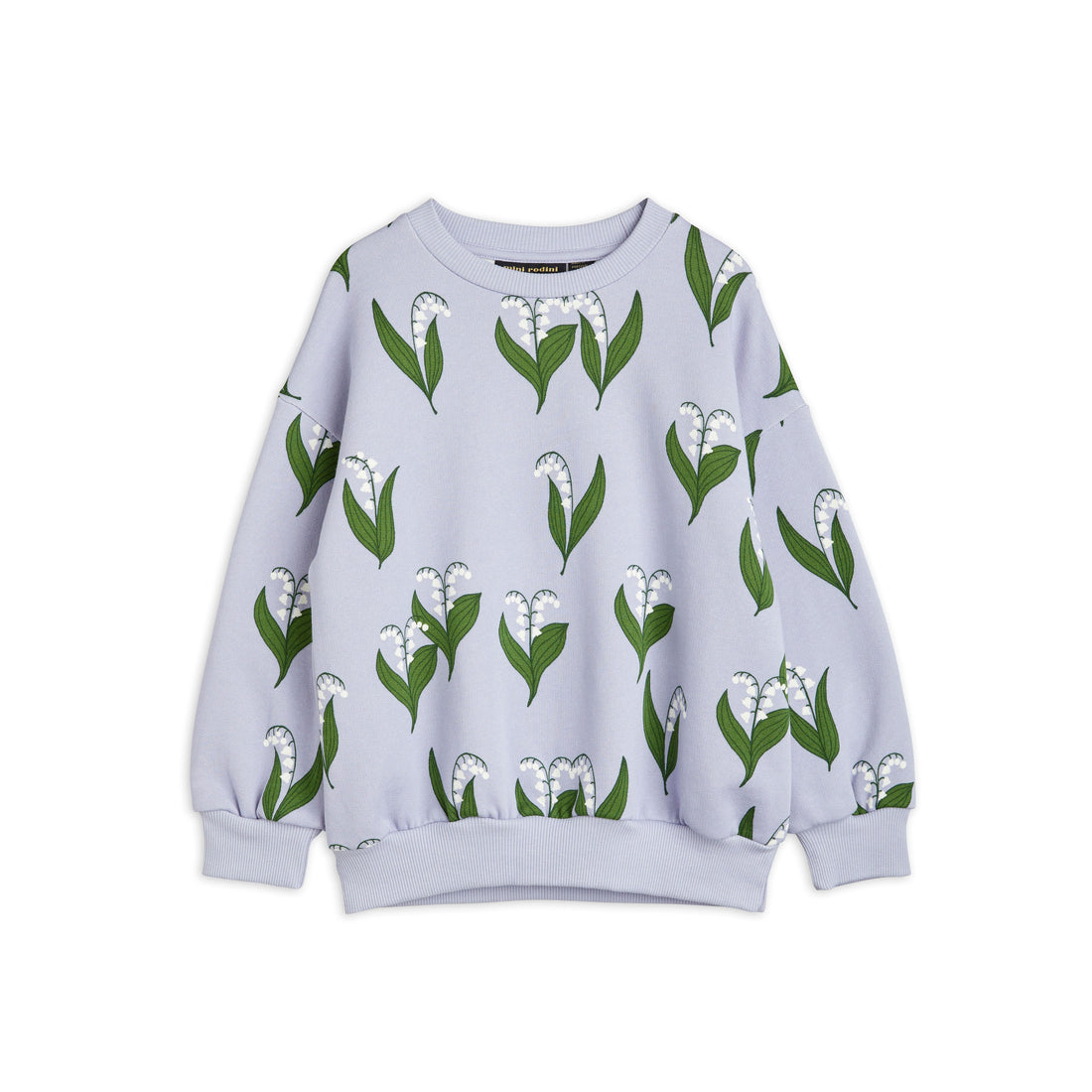 Mini Rodini Blue Lily Of The Valley Aop Sweatshirt