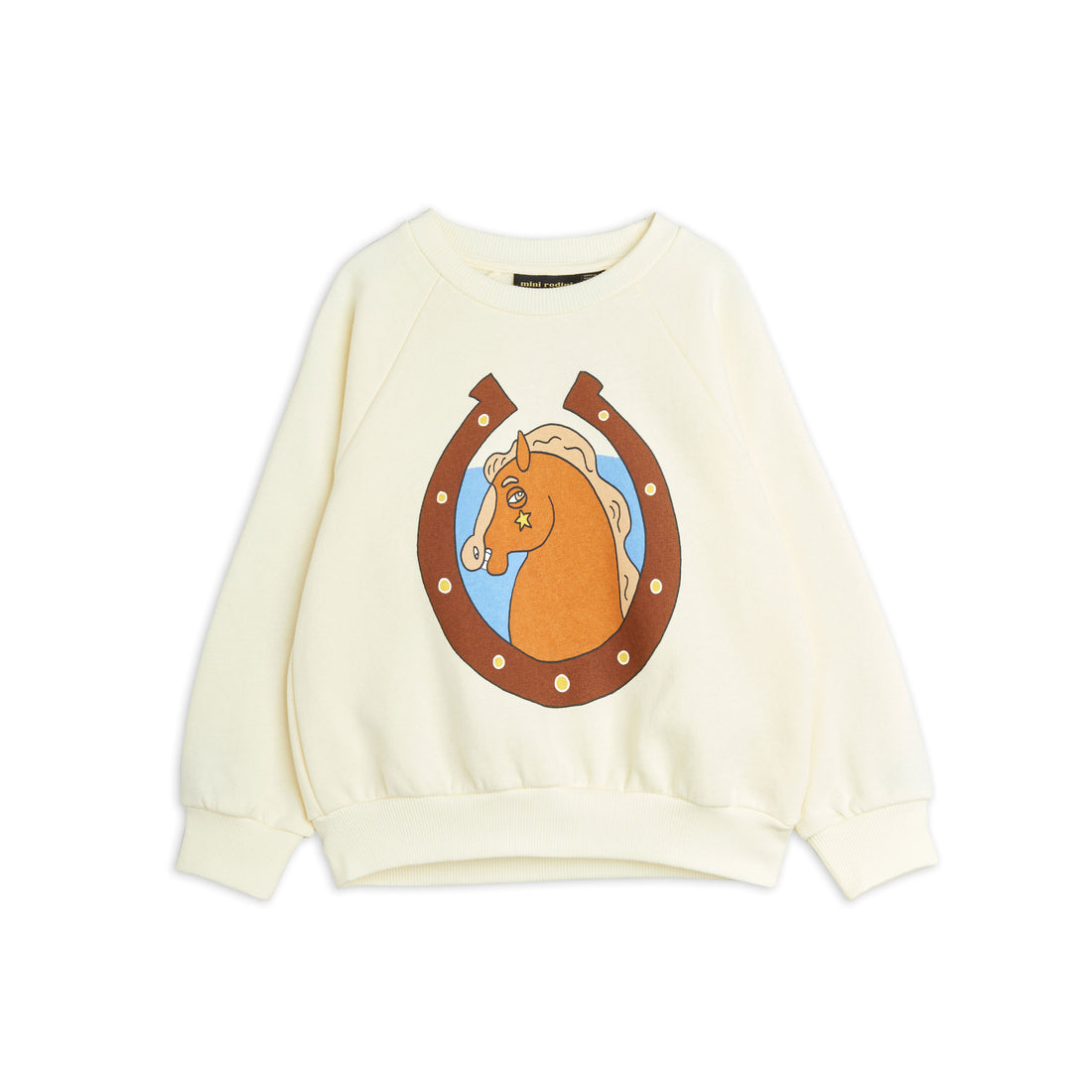 Mini Rodini Offwhite Horses Sp Sweatshirt