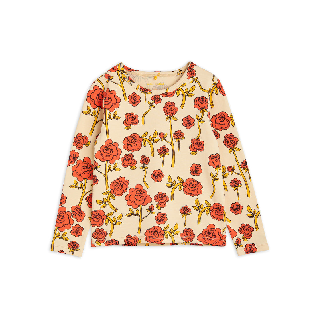Mini Rodini Red Roses Aop Ls Tee