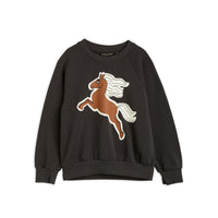 Mini Rodini Black Horses Sp Sweatshirt