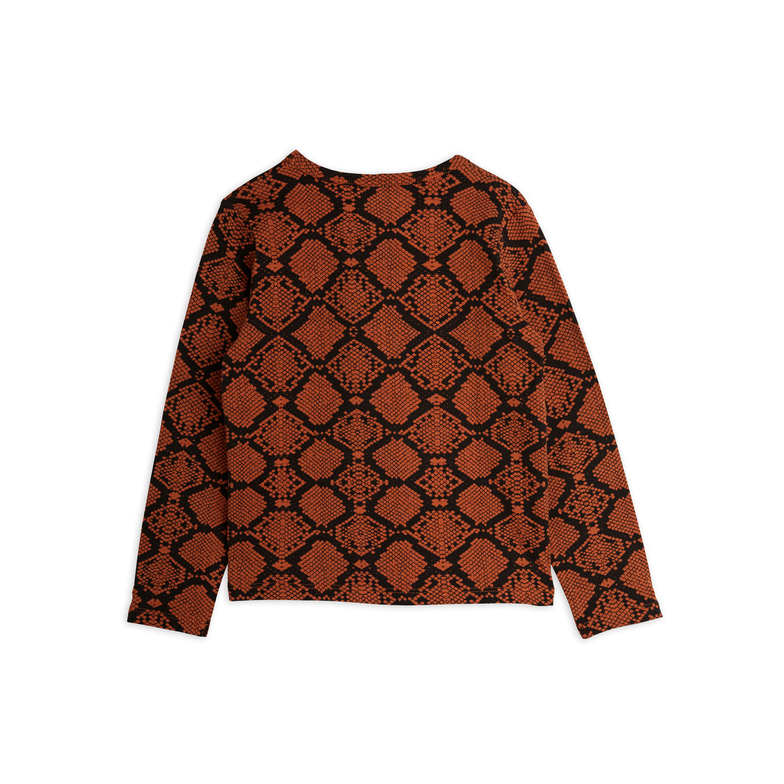 Mini Rodini Brown Snakeskin Ls Tee