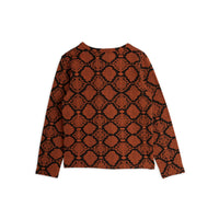 Mini Rodini Brown Snakeskin Ls Tee