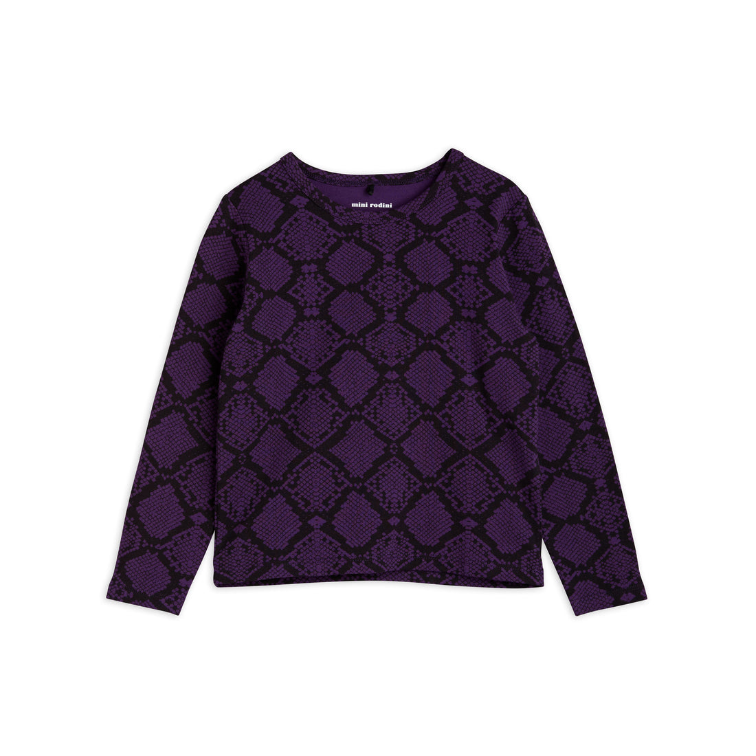 Mini Rodini Purple Snakeskin Ls Tee