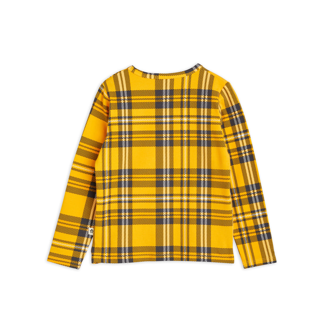 Mini Rodini Yellow Check Aop Ls Tee