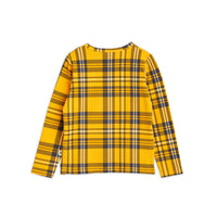 Mini Rodini Yellow Check Aop Ls Tee