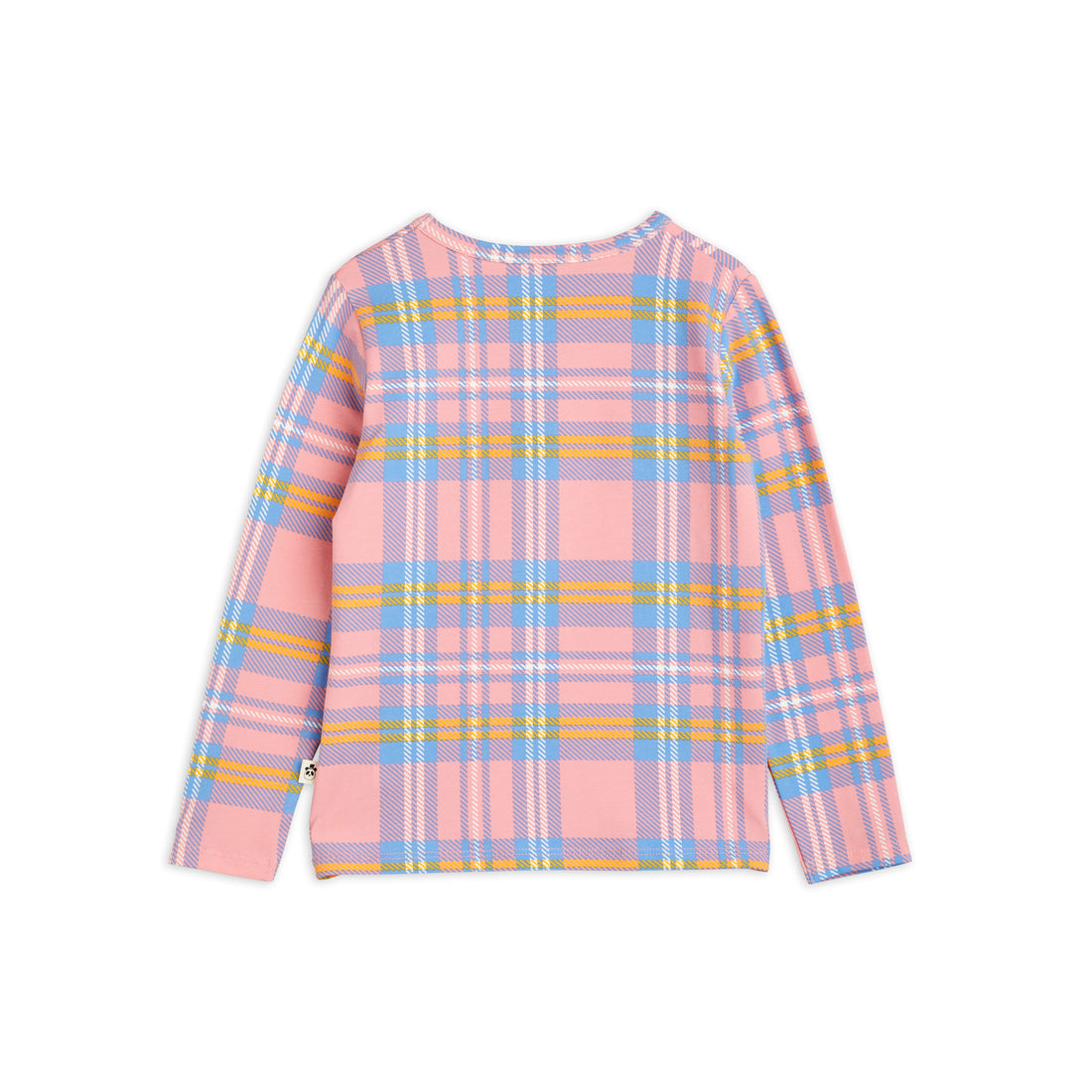 Mini Rodini Pink Check Aop Ls Tee