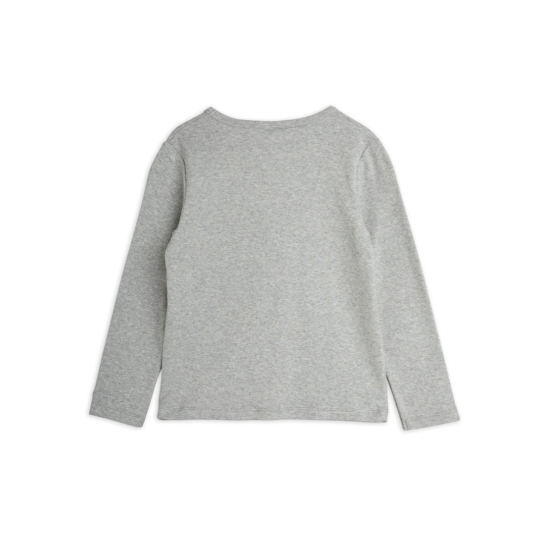 Mini Rodini Grey Melange Horses Patch Ls Tee