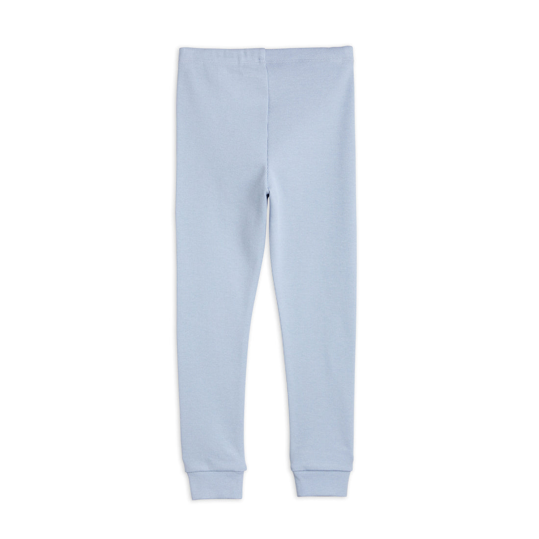 Mini Rodini Blue Solid Rib Leggings