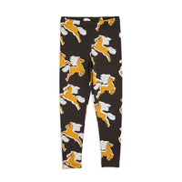 Mini Rodini Black Horses Aop Leggings