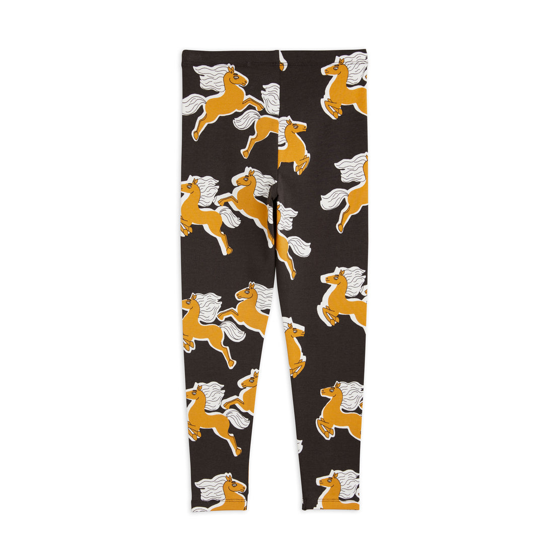 Mini Rodini Black Horses Aop Leggings