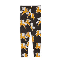 Mini Rodini Black Horses Aop Leggings