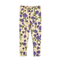 Mini Rodini Purple Roses Aop Leggings