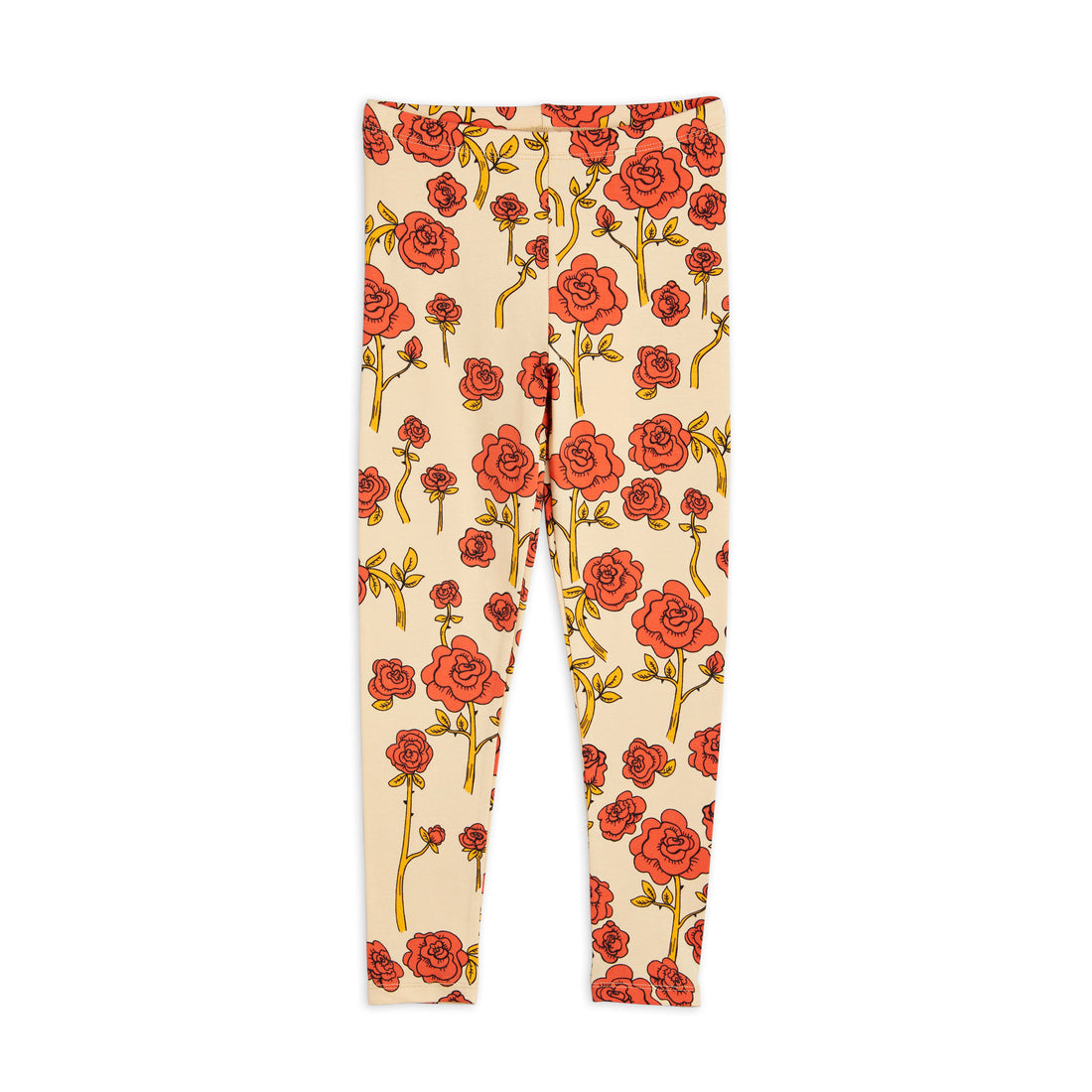 Mini Rodini Red Roses Aop Leggings