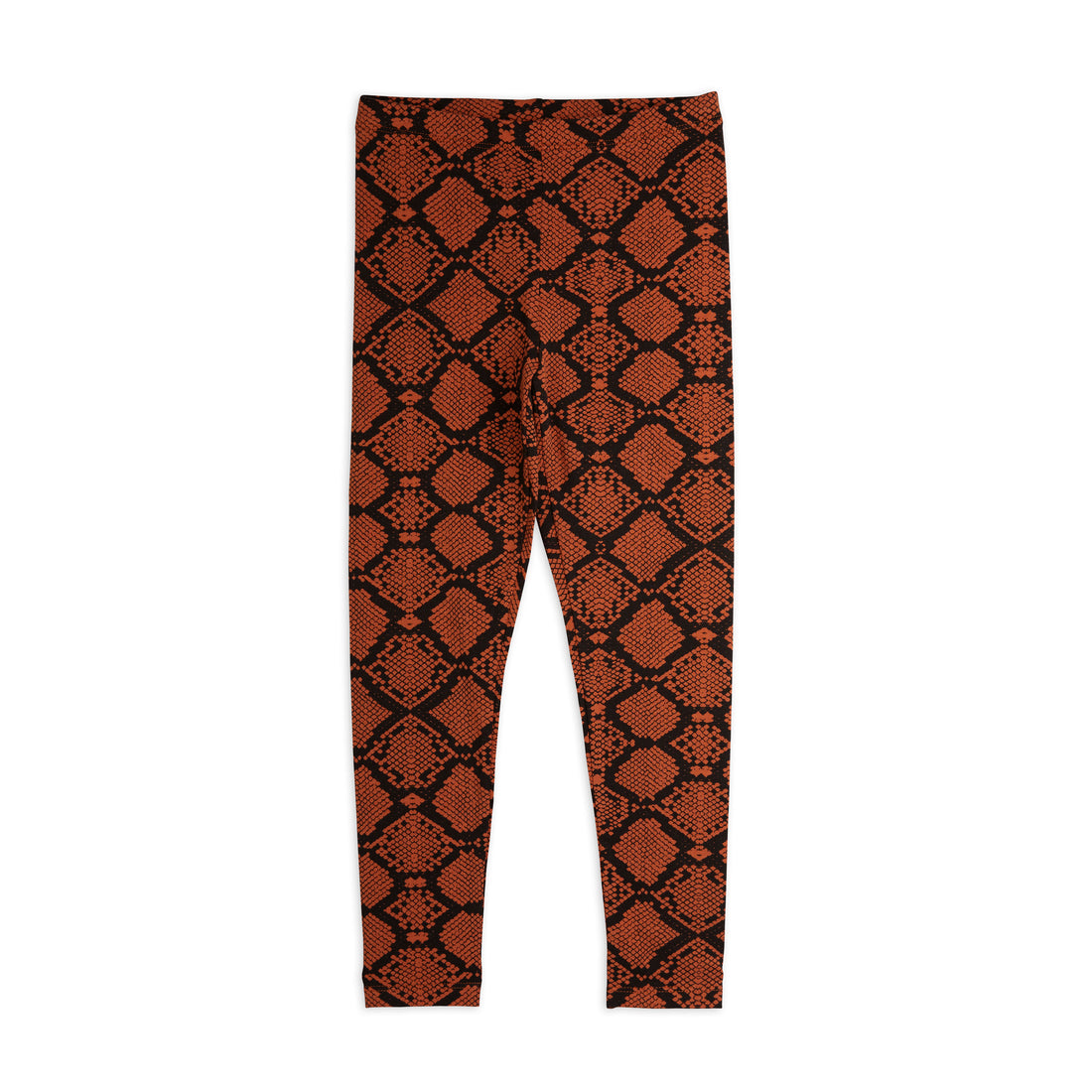 Mini Rodini Brown Snakeskin Leggings