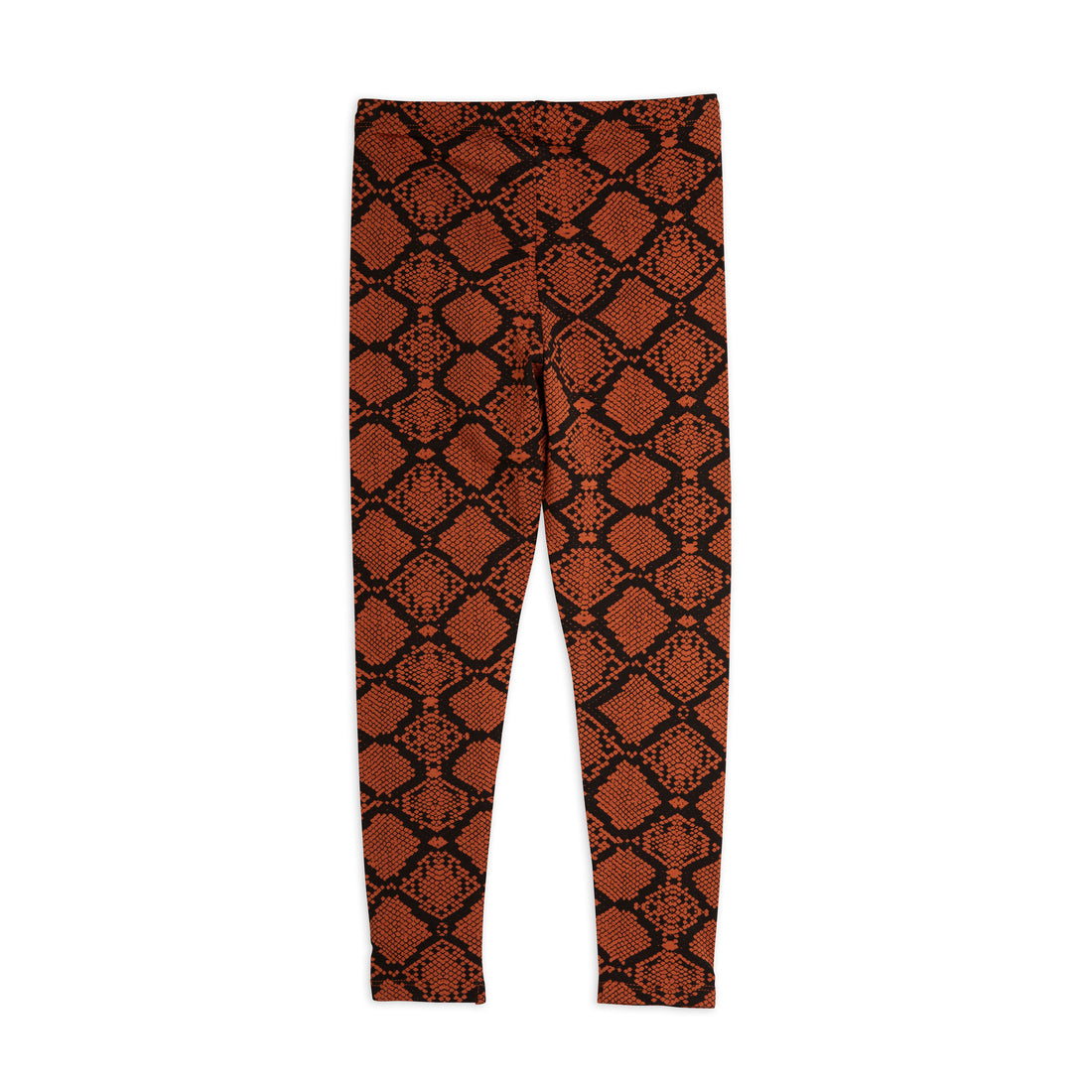 Mini Rodini Brown Snakeskin Leggings