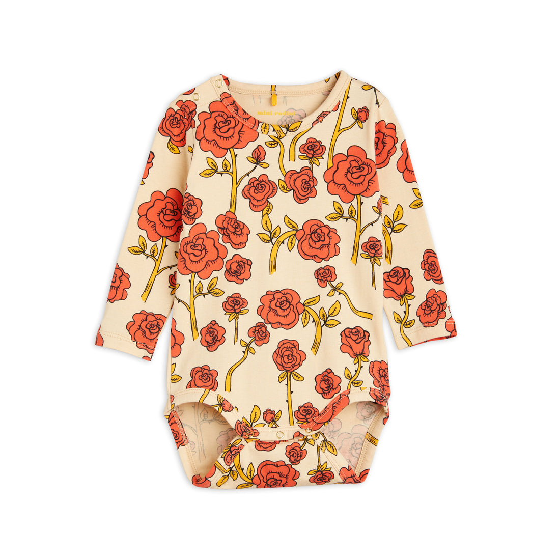 Mini Rodini Red Roses Aop Ls Body