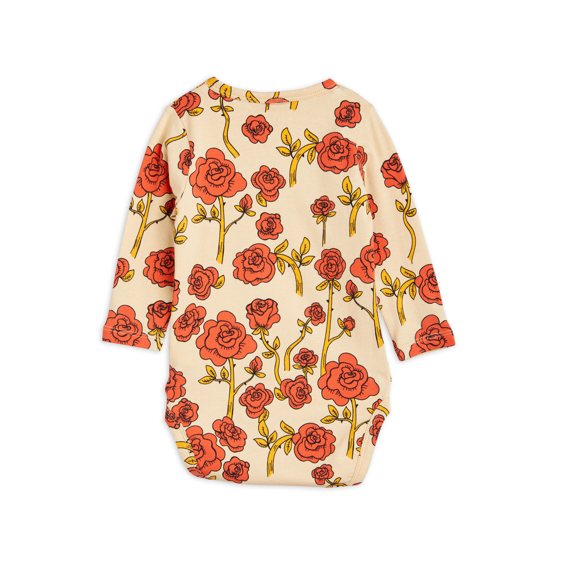 Mini Rodini Red Roses Aop Ls Body