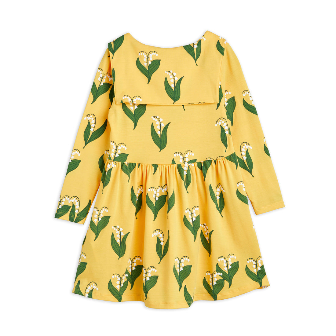 Mini Rodini Yellow Lily Of The Valley Ls Dress