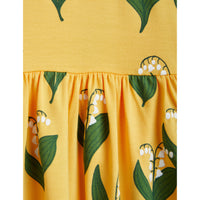 Mini Rodini Yellow Lily Of The Valley Ls Dress