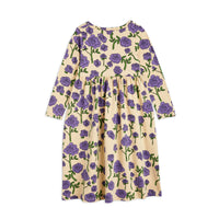 Mini Rodini Purple Roses Aop Ls Dress