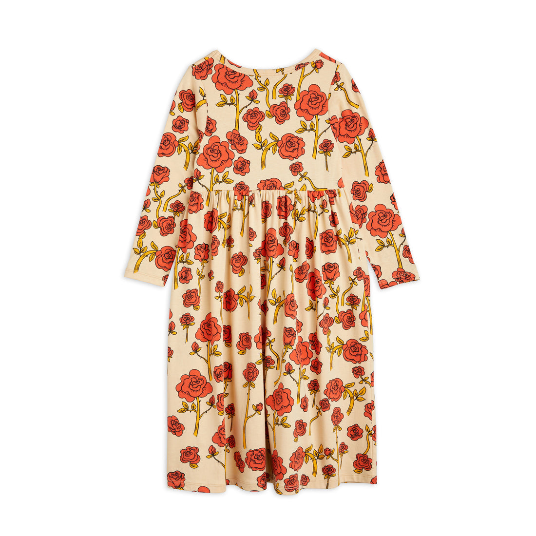 Mini Rodini Red Roses Aop Ls Dress