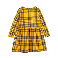 Mini Rodini Yellow Check Aop Ls Dress