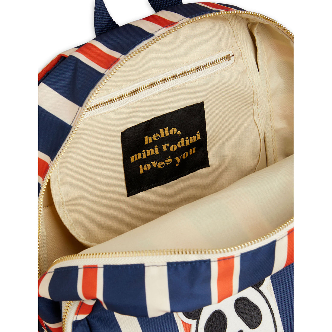 Mini Rodini Navy Panda Backpack