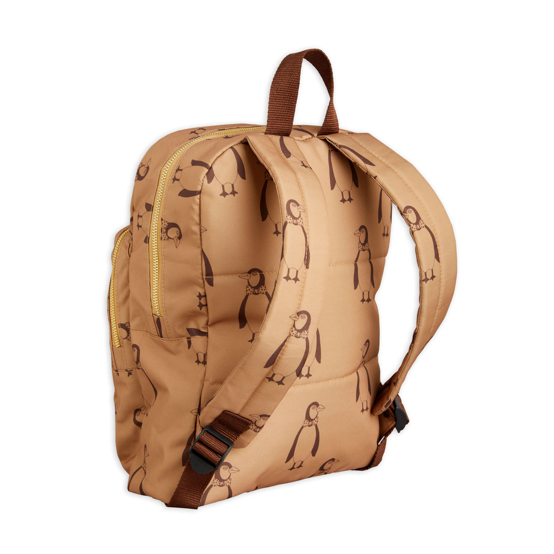 Mini Rodini Beige Penguin Backpack