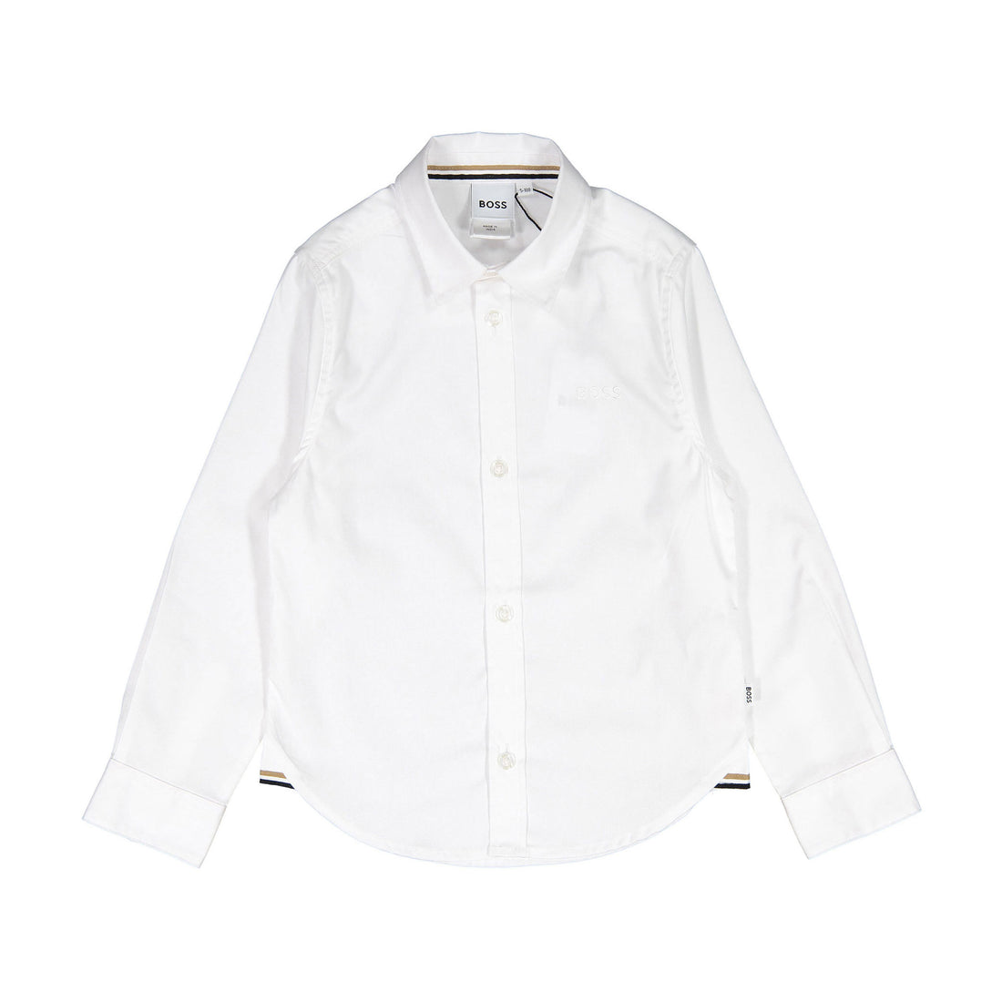 Hugo Boss White Detail Long Sleeved Shirt