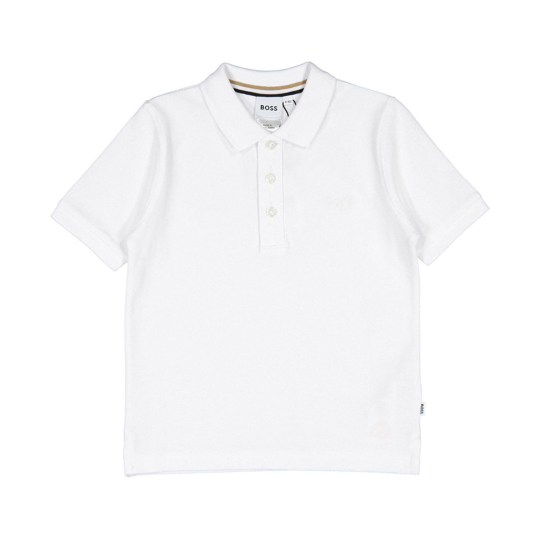 Hugo Boss White Short Sleeve Polo