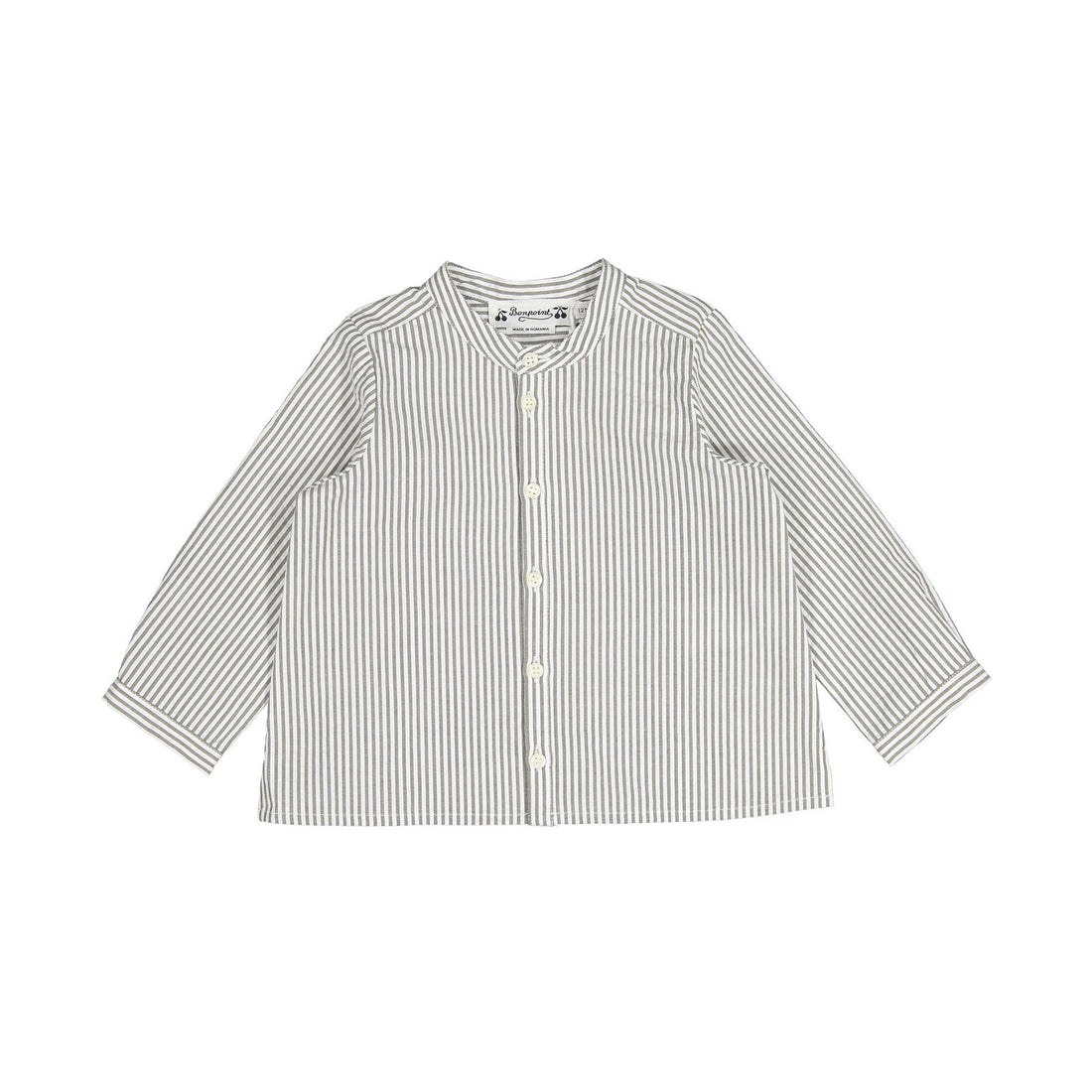 Bonpoint Taupe Stripes Cicero Baby Tunic