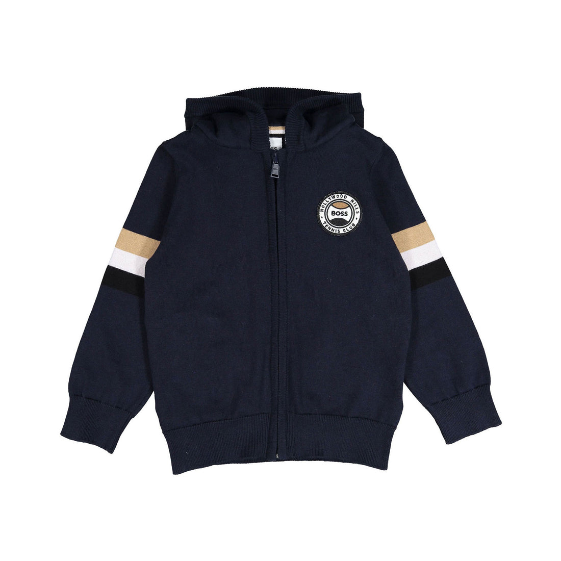 Hugo Boss Navy Mini Mezip Up Hoodie