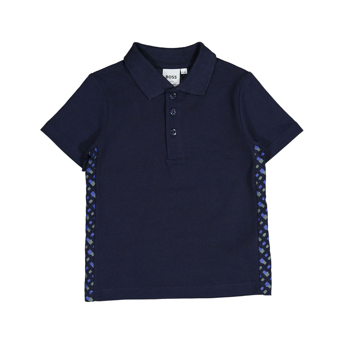 Hugo Boss Navy Hb Monogram On Sides Polo