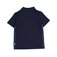 Hugo Boss Navy Hb Monogram On Sides Polo