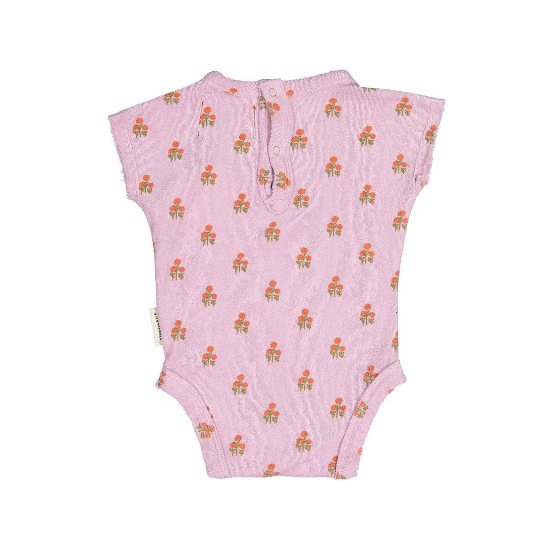 Piupiuchick Lilac Little Flower Terry Bodysuit