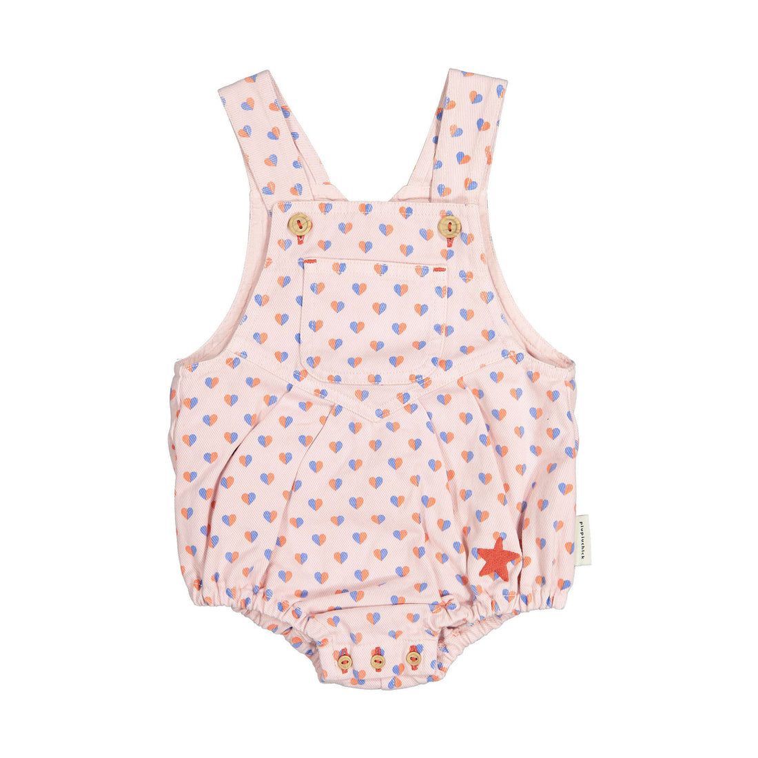 Piupiuchick Light Pink Hearts AO Romper