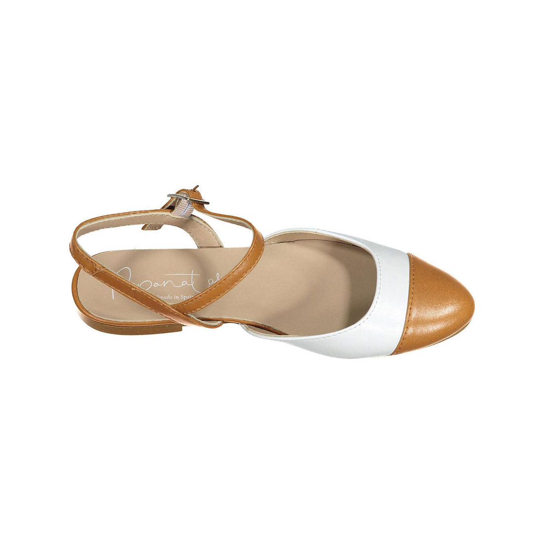 Papanatas Cognac Leather Slingback Flat