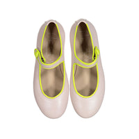 Papanatas Clay Leather Mary Janes