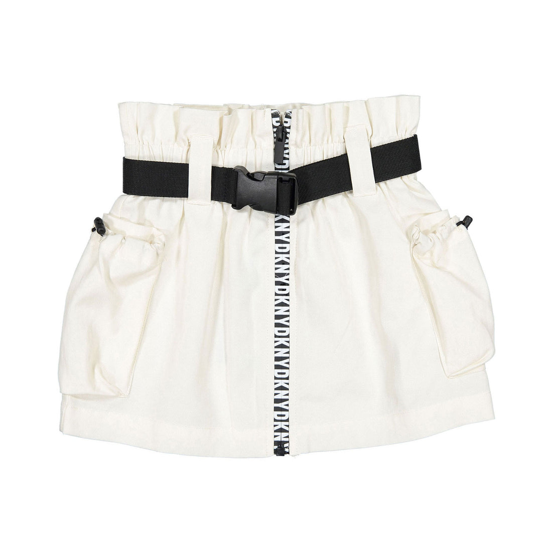 DKNY  White Skirt+Belt