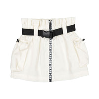 DKNY  White Skirt+Belt